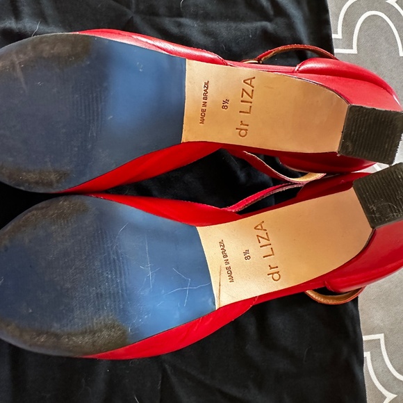 dr LIZA closed toe sandal - APPLE RED - Size 8.5 - Picture 6 of 11